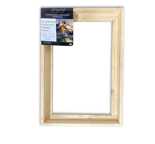 Natural Pinewood Solid Wood Floating Frame