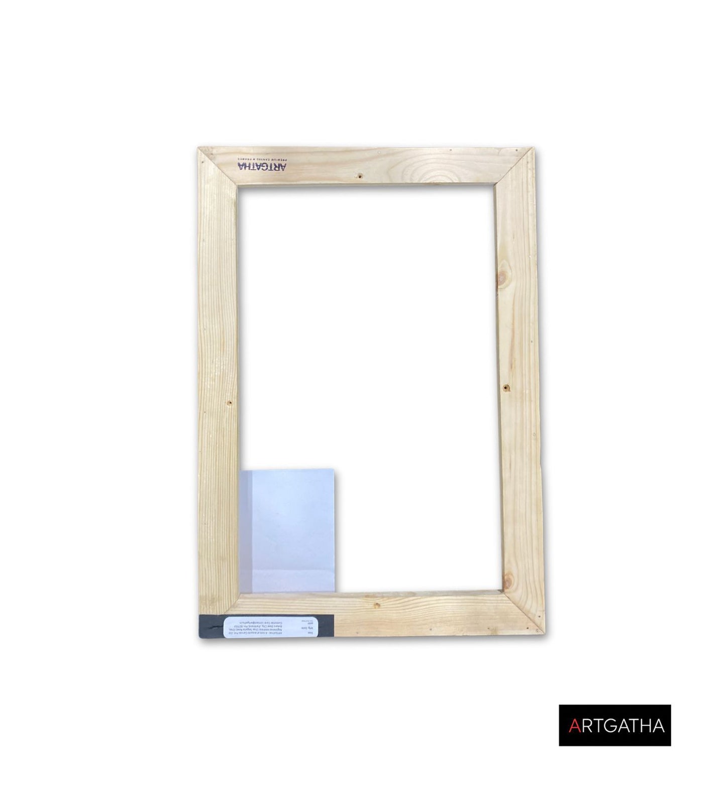 Natural Pinewood Solid Wood Floating Frame