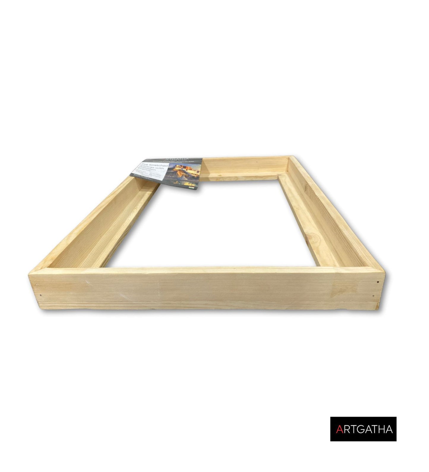 Natural Pinewood Solid Wood Floating Frame
