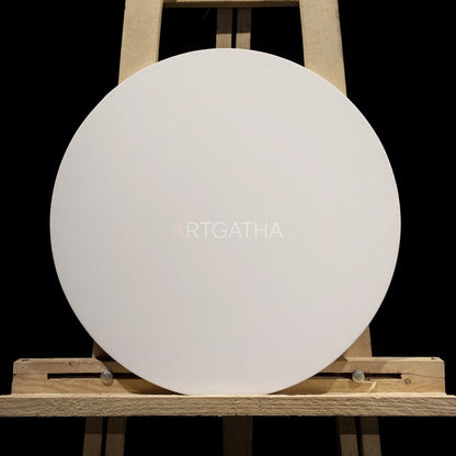 Round Professional Pre Stretched Canvas 380 GSM (11 Oz) | 100% cotton | Artist Grade | Multiple Sizes