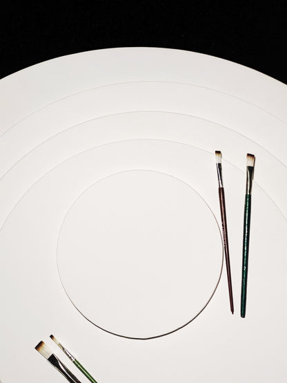 Round Professional Pre Stretched Canvas 380 GSM (11 Oz) | 100% cotton | Artist Grade | Multiple Sizes