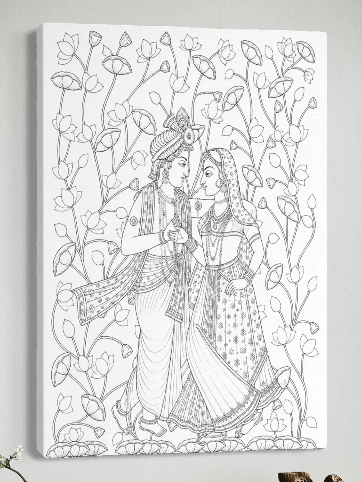 Radha Krishna Pichwai Canvas Kit