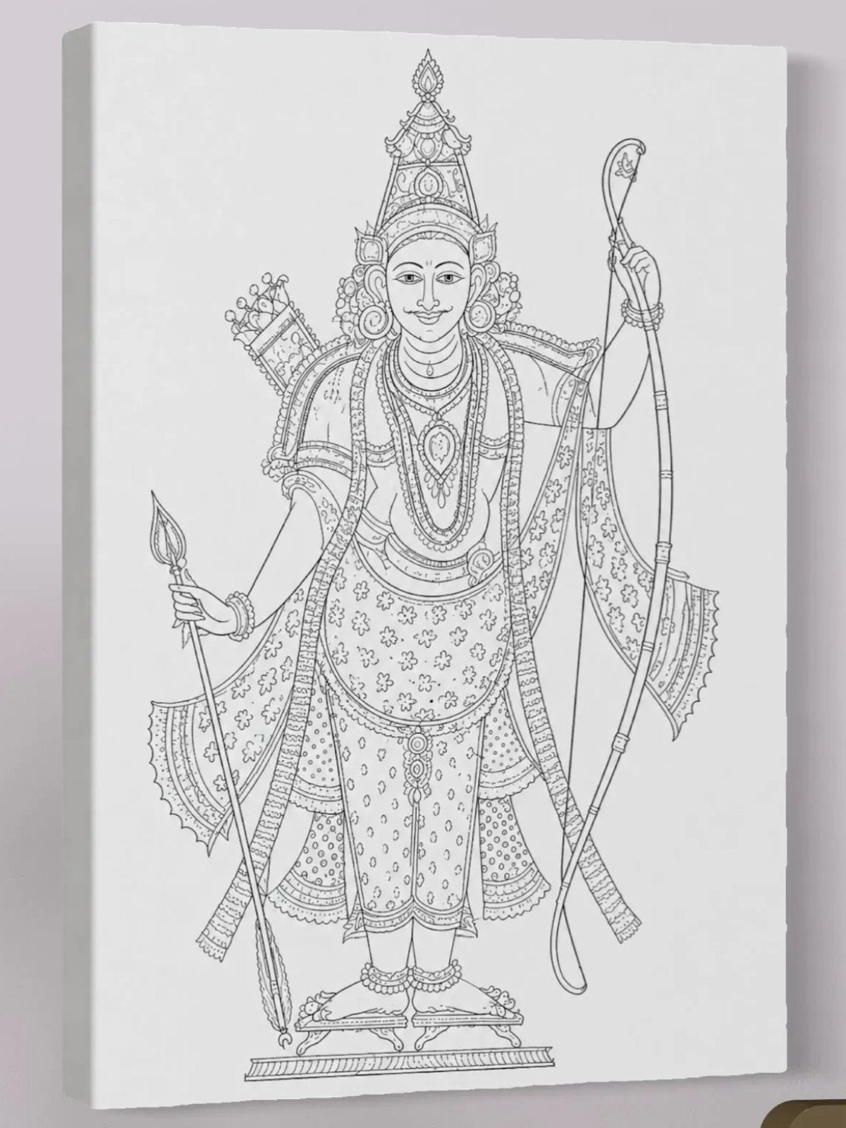 Rama Tribhanga Pichwai Canvas Kit