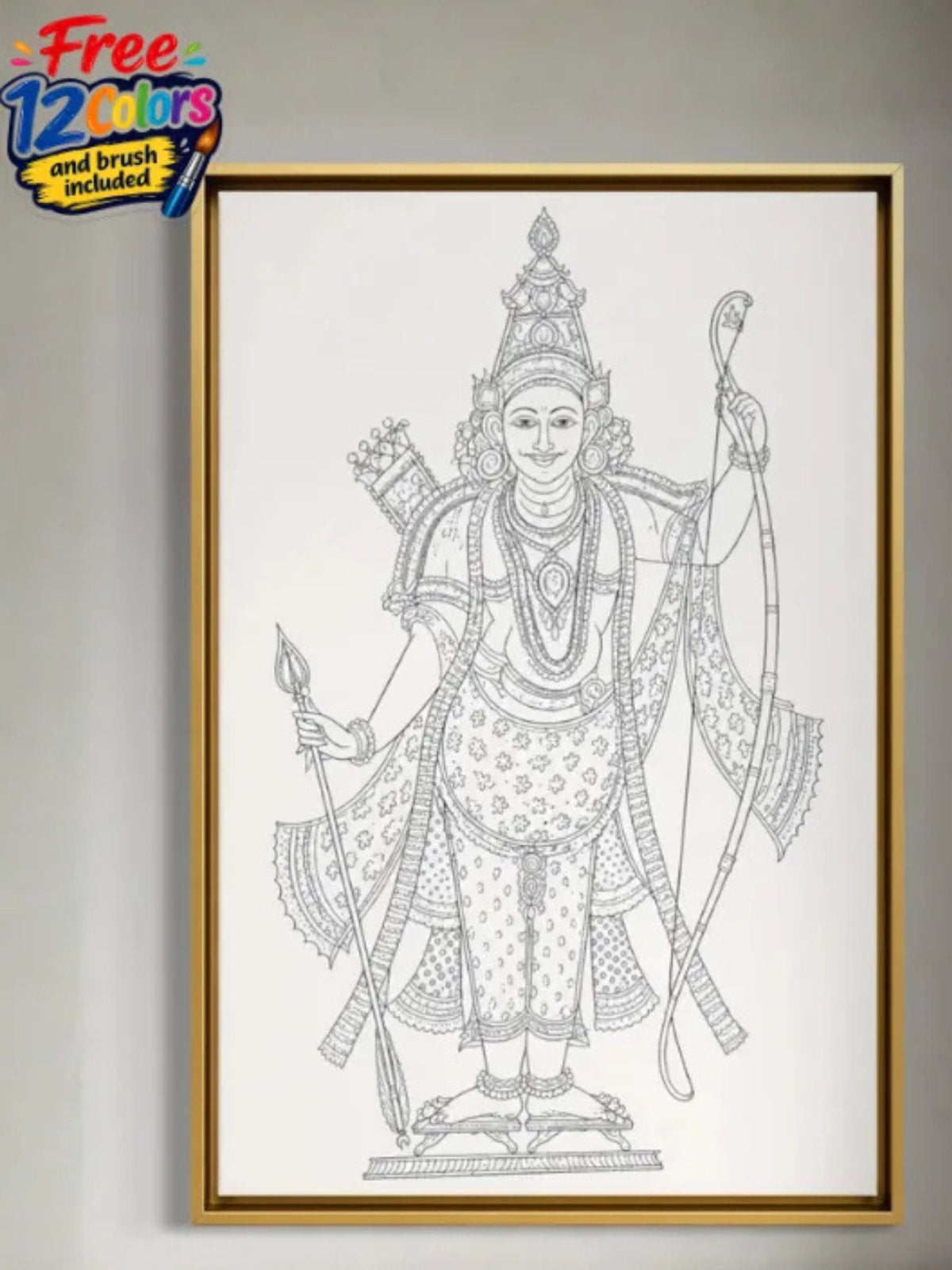 Rama Tribhanga Pichwai Canvas Kit
