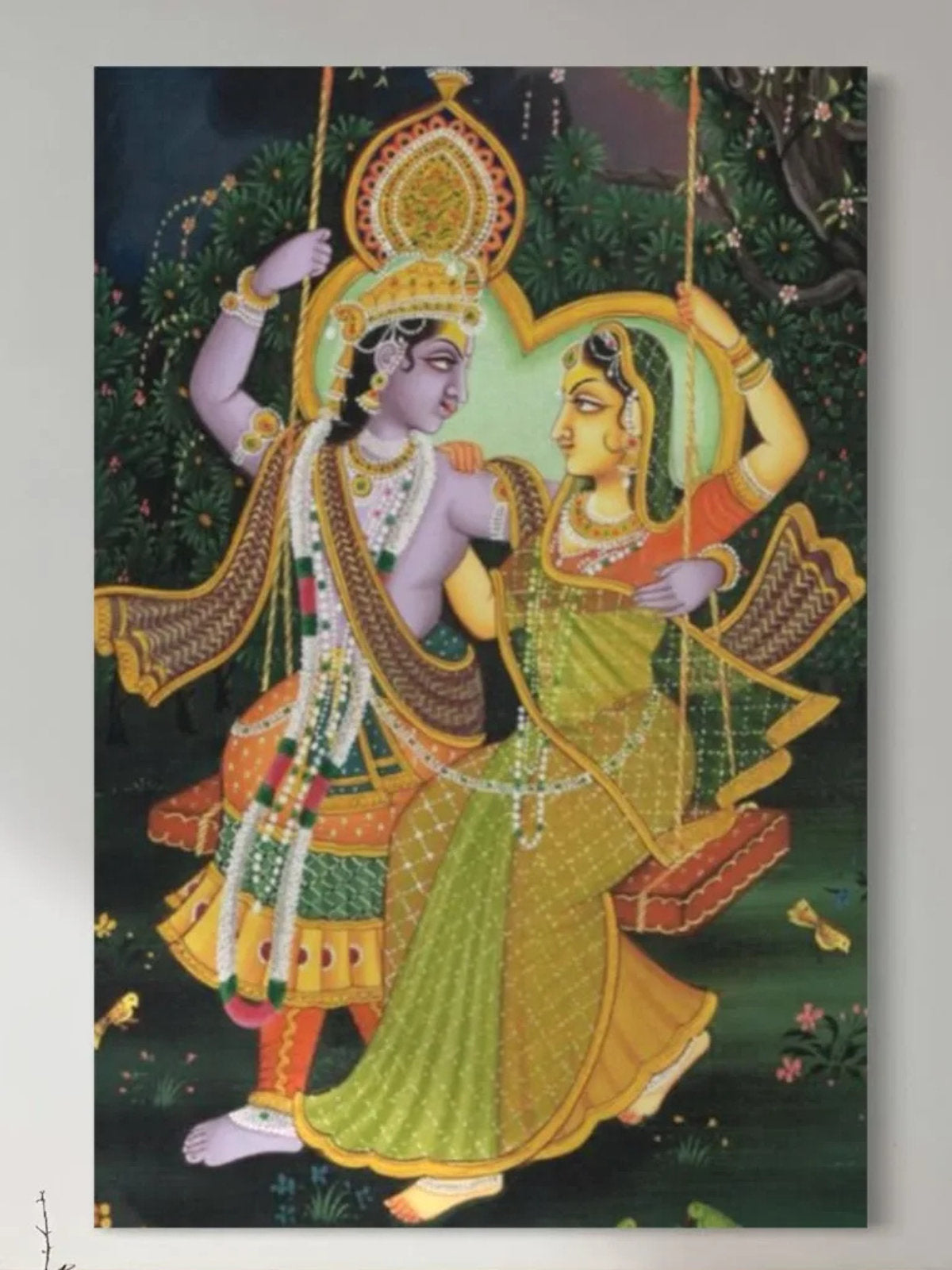 Radha Krishna Swing Pichwai Canvas Kit