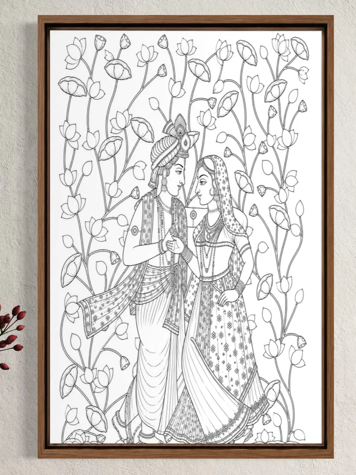 Radha Krishna Pichwai Canvas Kit
